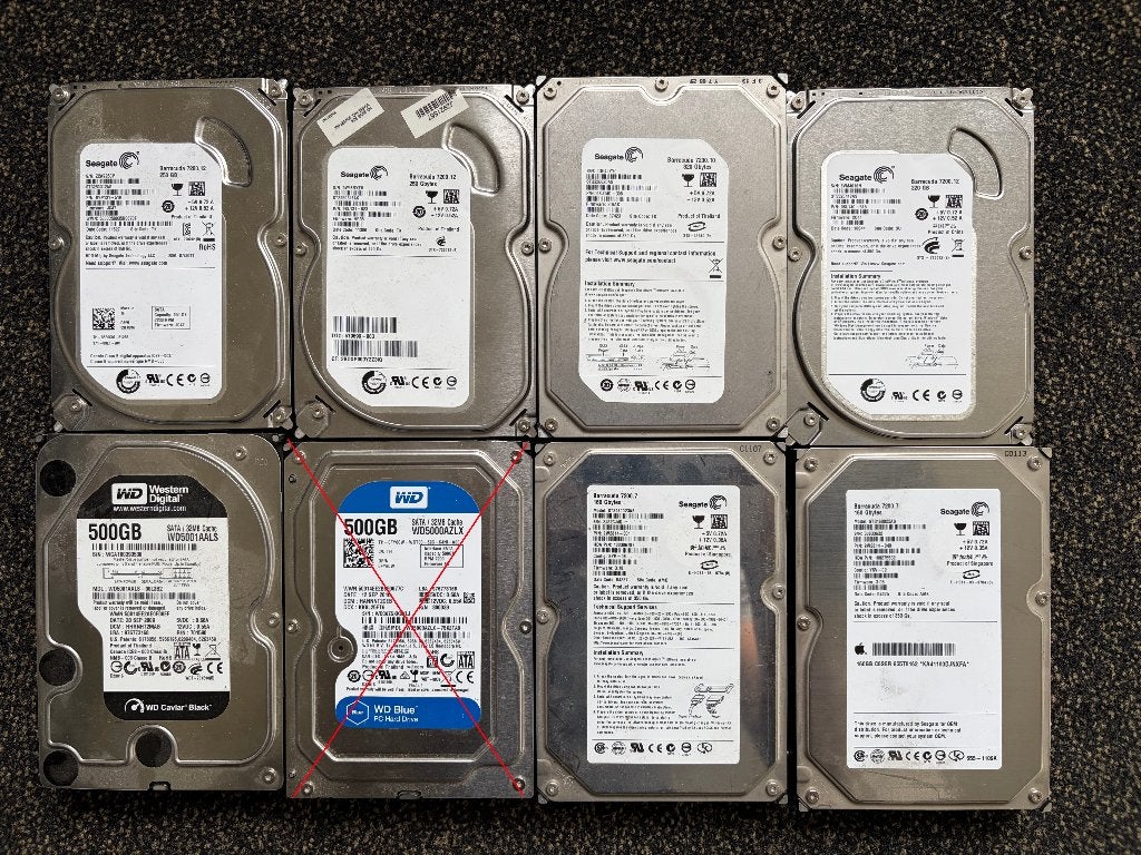 Partij harde schijven SATA 3,5", Computers en Software, Intern, Gebruikt, Ophalen of Verzenden, Desktop