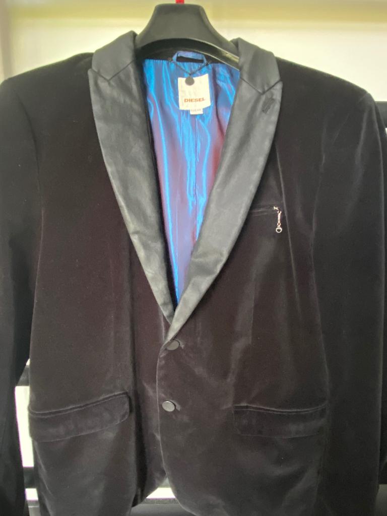 Colbert zwart fluweel Diesel XXL, Kleding | Heren, Diesel, Zwart, Nieuw, Overige maten