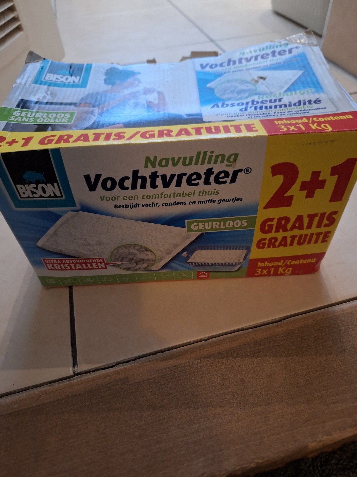 Bison vochtvreter navulling 3 zakken., Ophalen