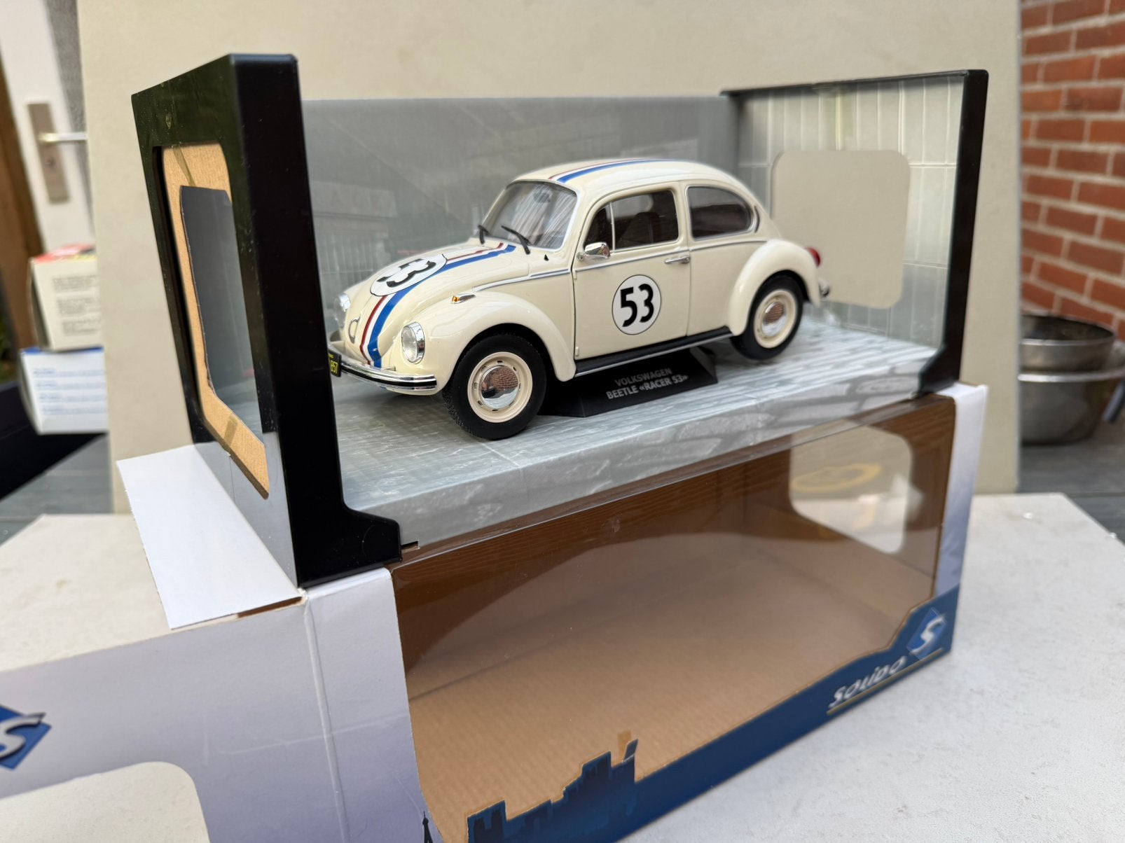 1/18 Solido Volkswagen Beetle racer herbie. Gar, Ophalen of Verzenden, Nieuw, Auto, Solido