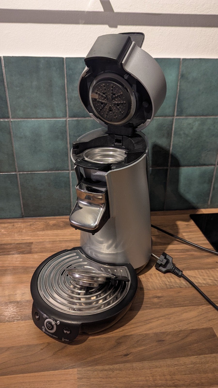 Philips Senseo koffiezetapparaat - Zilver, Koffiemachine, Ophalen of Verzenden, Zo goed als nieuw, 2 tot 4 kopjes