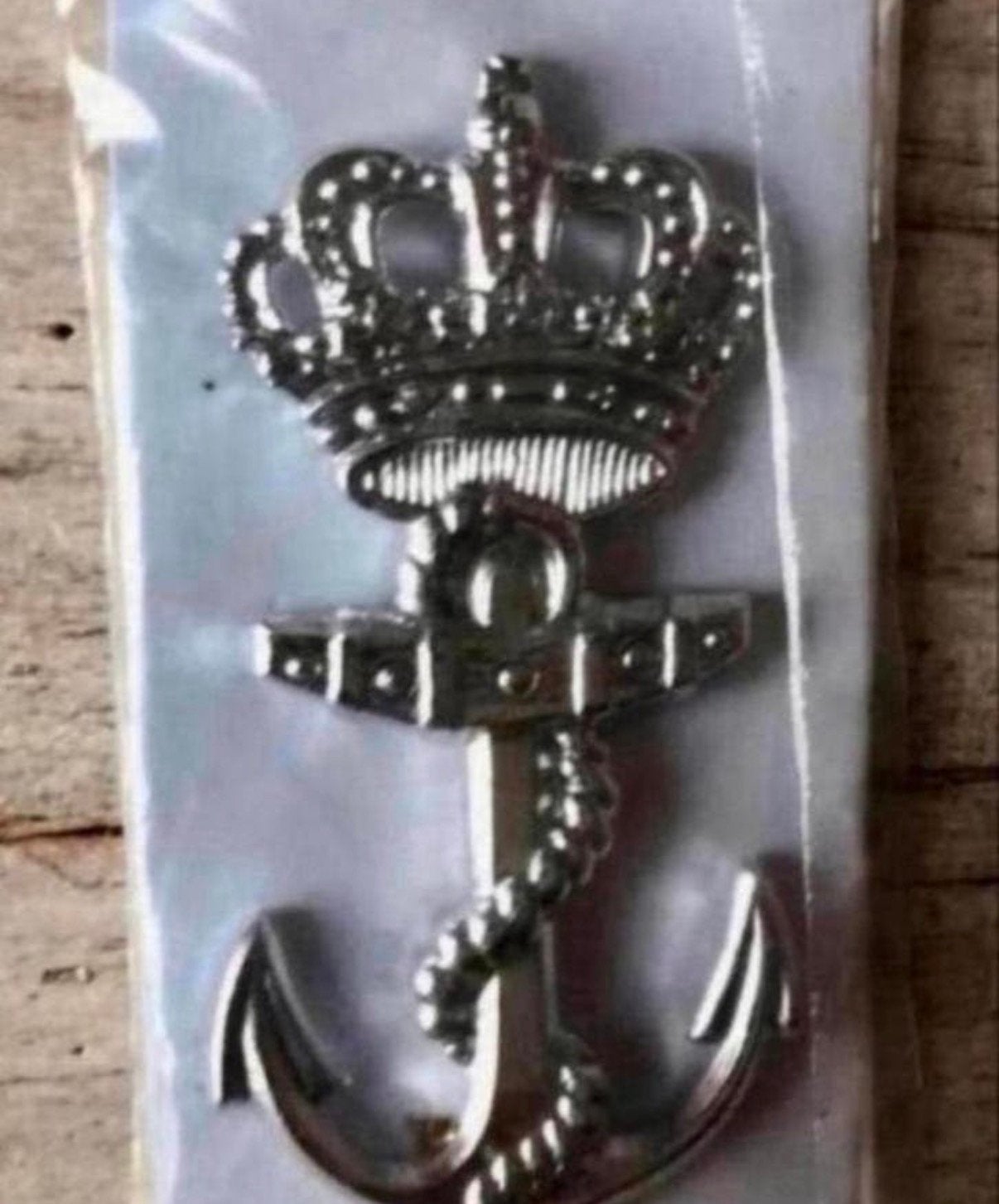 Marine MBK Baretembleem ZILVERKLEURIG, Verzenden, Marine, Nederland, Embleem of Badge
