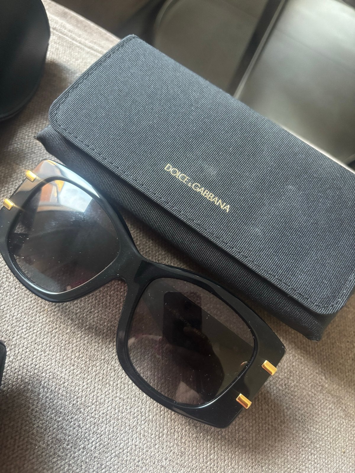 Guess, Ray-Ban en Dolce & Gabbana zonnebrillen, Gebruikt, Zonnebril, Zwart, Ophalen of Verzenden