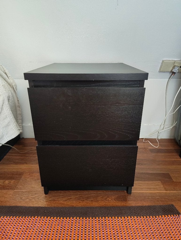 Ikea Malm bedside table, Ophalen, Overige materialen, Gebruikt, Minder dan 45 cm
