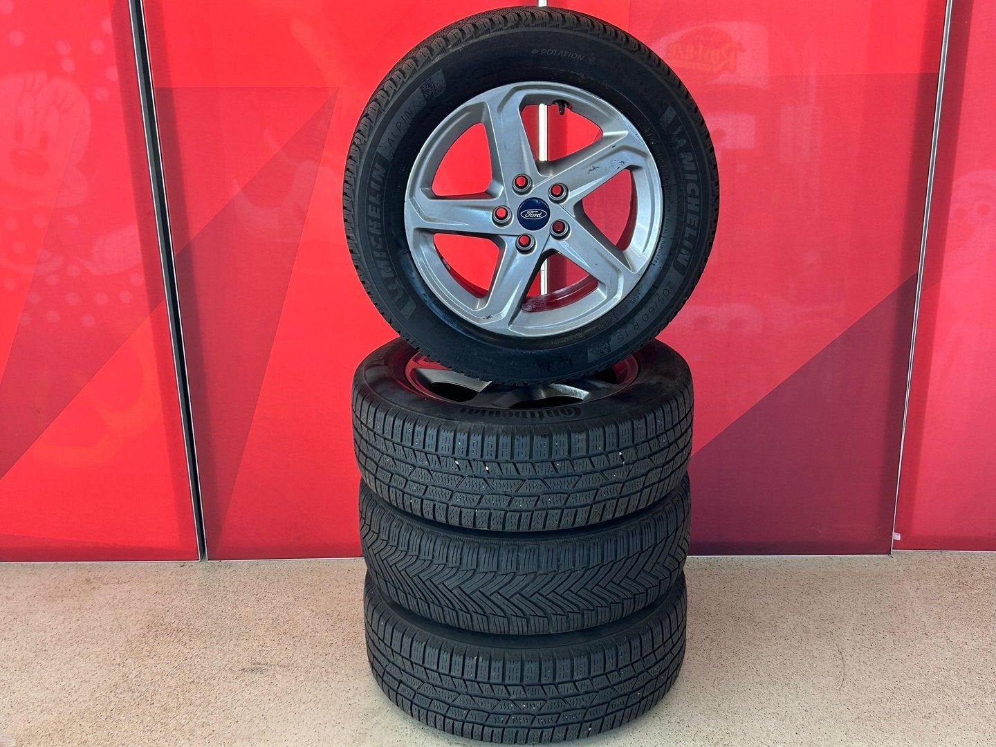 16" Ford Focus Velgen 5x108, Gebruikt, -, Band(en), -
