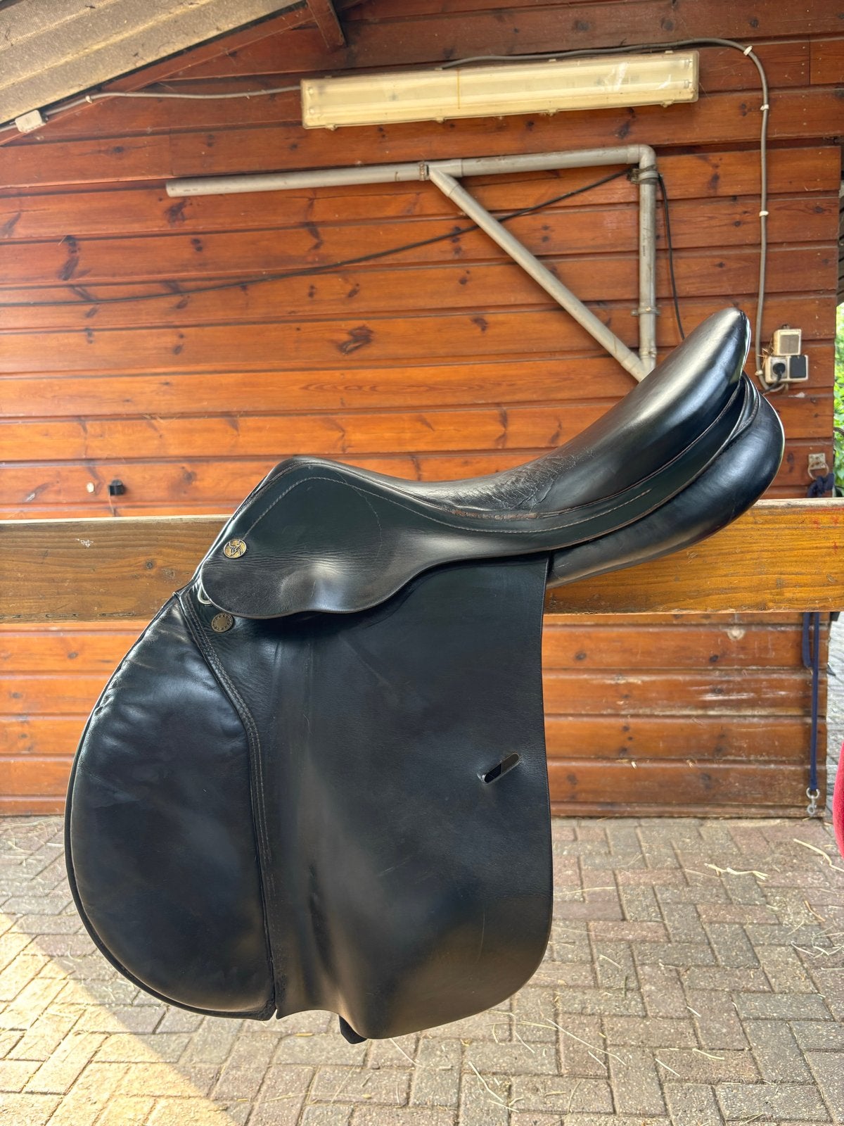 Lage prijsklasse 18inch Prestige springzadel, Ophalen, Gebruikt, Springen, Middel