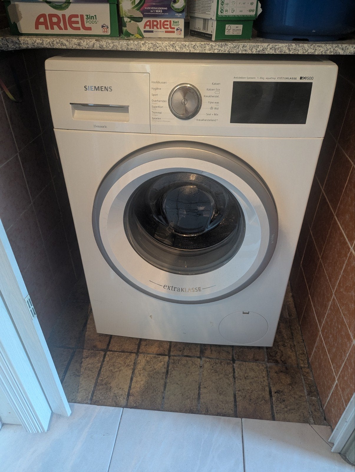 Siemens Extraklasse WM14S443NL wasmachine, Witgoed en Apparatuur, Wasmachines, Ophalen, 1200 tot 1600 toeren, Gebruikt, 8 tot 10 kg