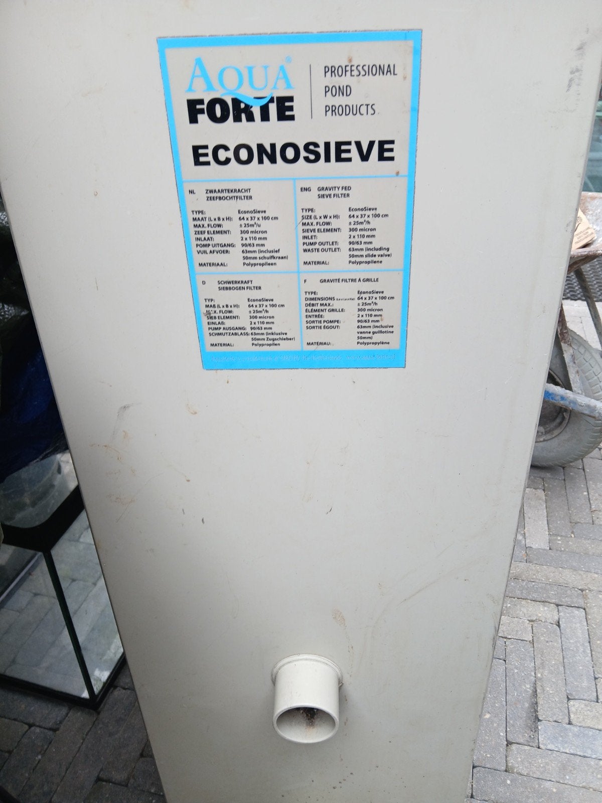 Zeefbochtfilter, Ophalen, Zo goed als nieuw