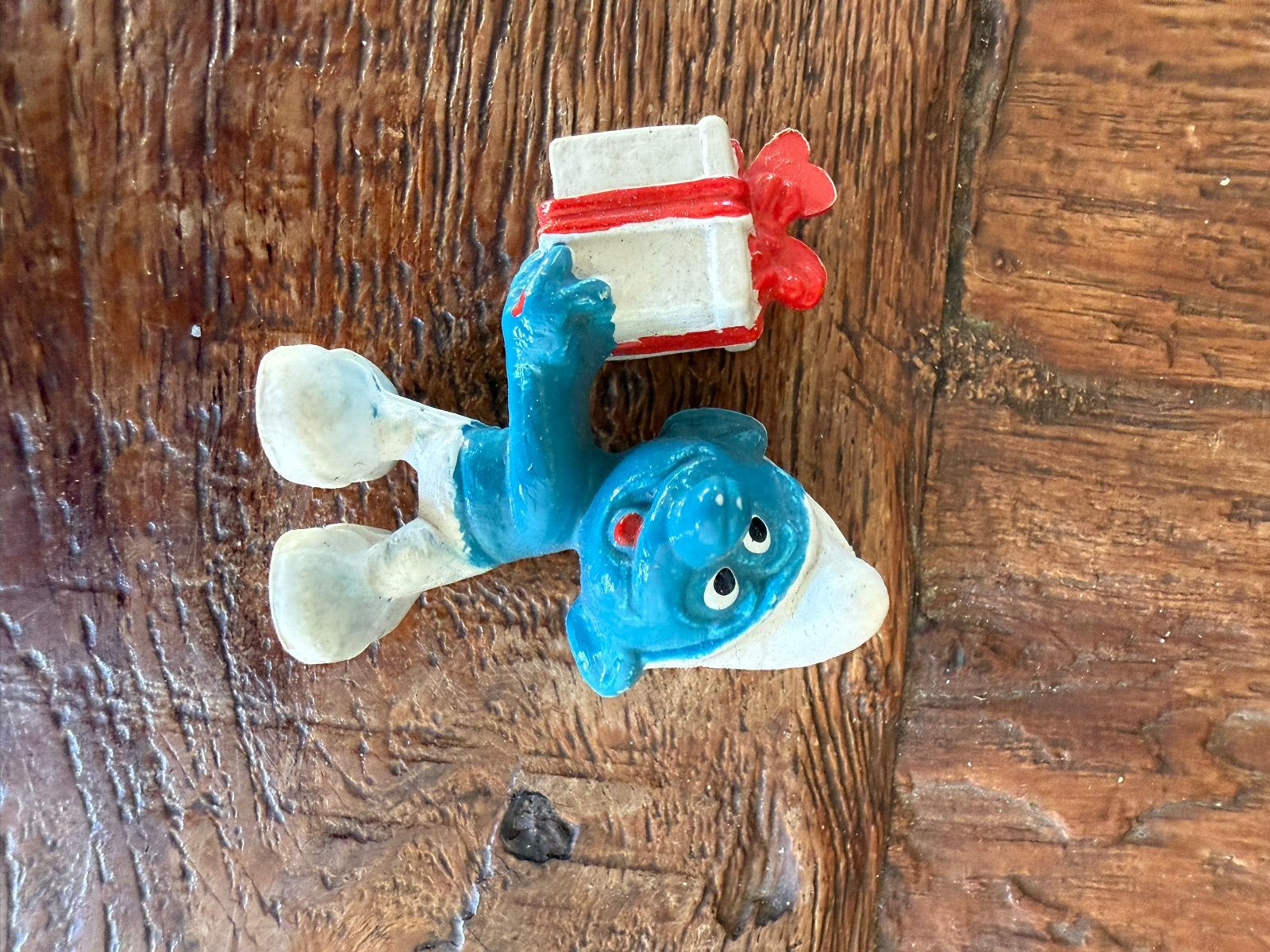 Smurfen beeldjes - Set van 4 verschillende Smurfen, Ophalen of Verzenden, Gebruikt, Verschillende Smurfen, Poppetje, Figuurtje of Knuffel