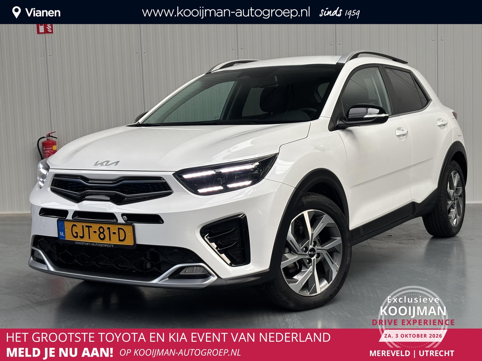 Kia Stonic 1.0 T-GDi MHEV GT-Line, Auto's, Euro 6, Wit, Origineel Nederlands, Handgeschakeld