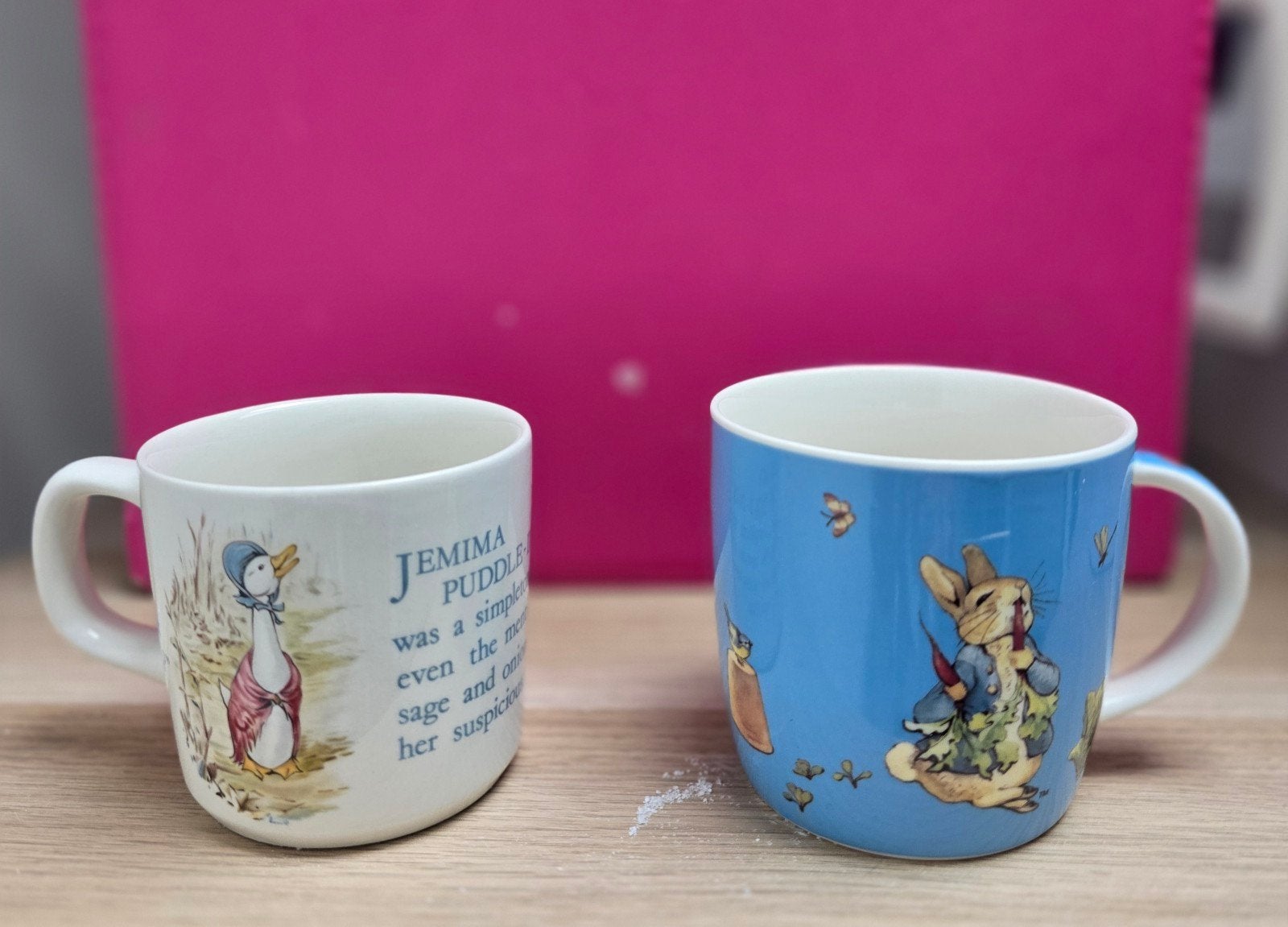 Beatrix Potter Servies: Peter Konijn en Jemima Puddle-Duck, Ophalen of Verzenden