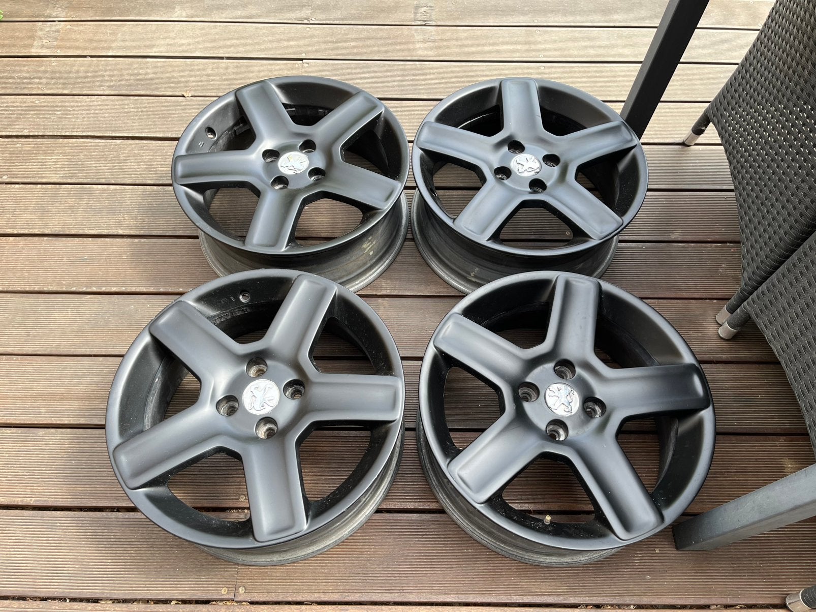 Peugeot velgen 17 inch Challenger | Set van 4 stuks, Auto-onderdelen, Banden en Velgen, Ophalen, Gebruikt, Velg(en), 17 inch