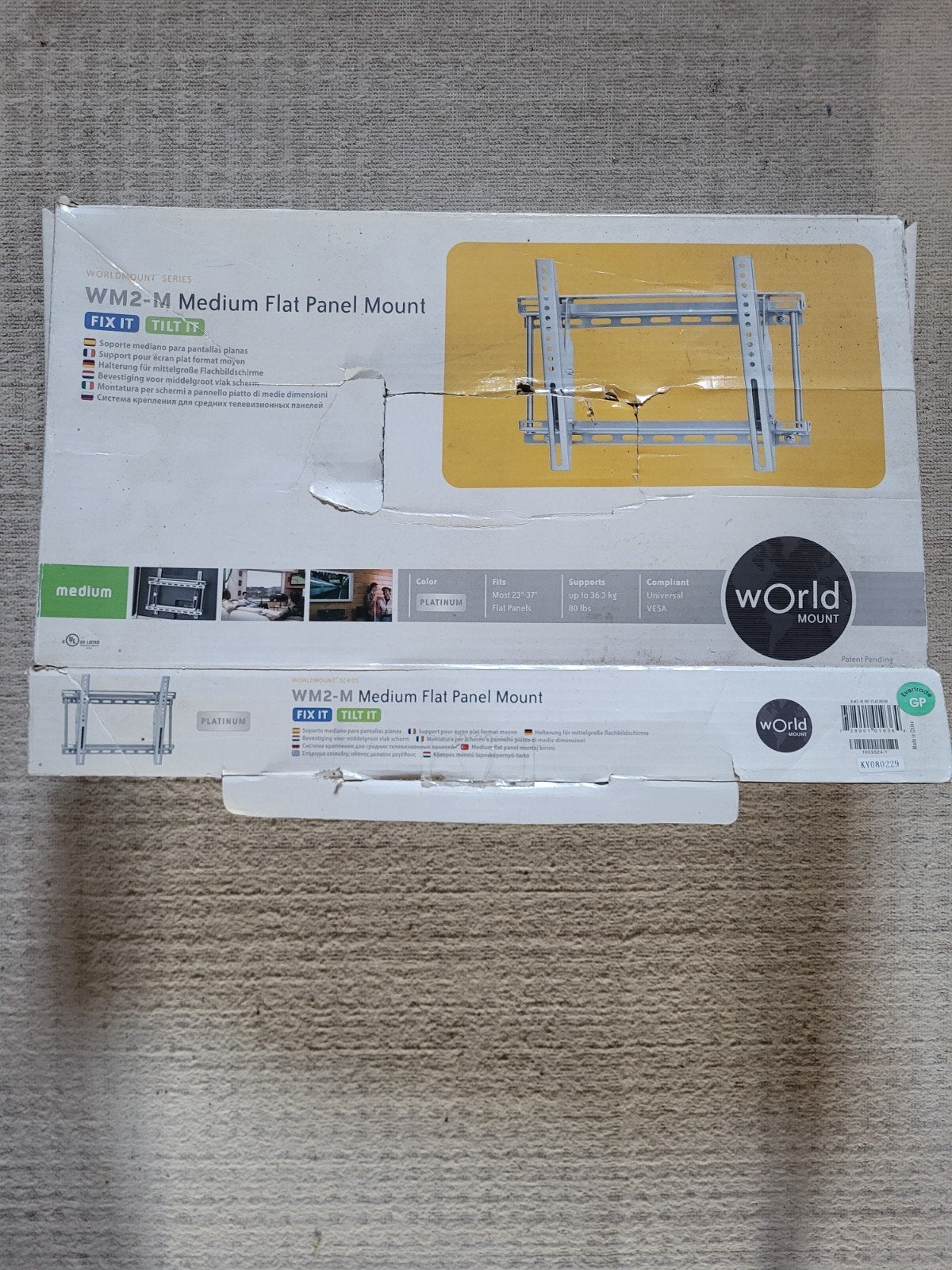 World Mount WM2-M Medium Flat Panel Mount TV Beugel, Ophalen of Verzenden