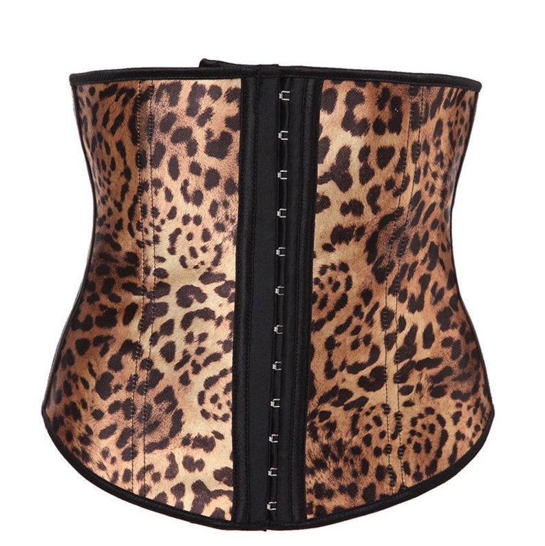 Luipaard waist trainer korset bustier panter dames vrouwen, Verzenden, Bruin, Body of Korset