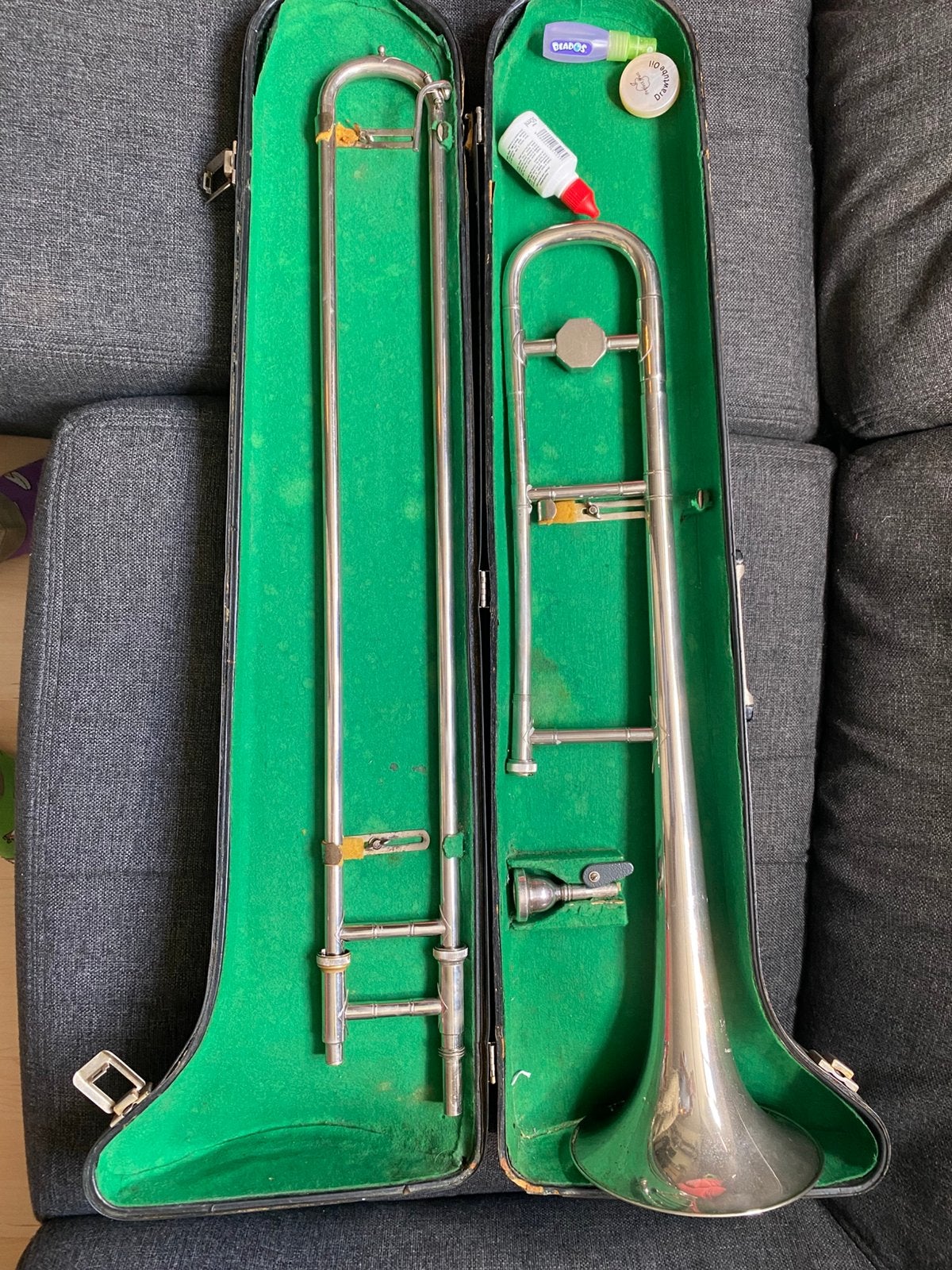 Besson Westminster trombone, Muziek en Instrumenten, Ophalen of Verzenden, Gebruikt, Tenor, Met koffer
