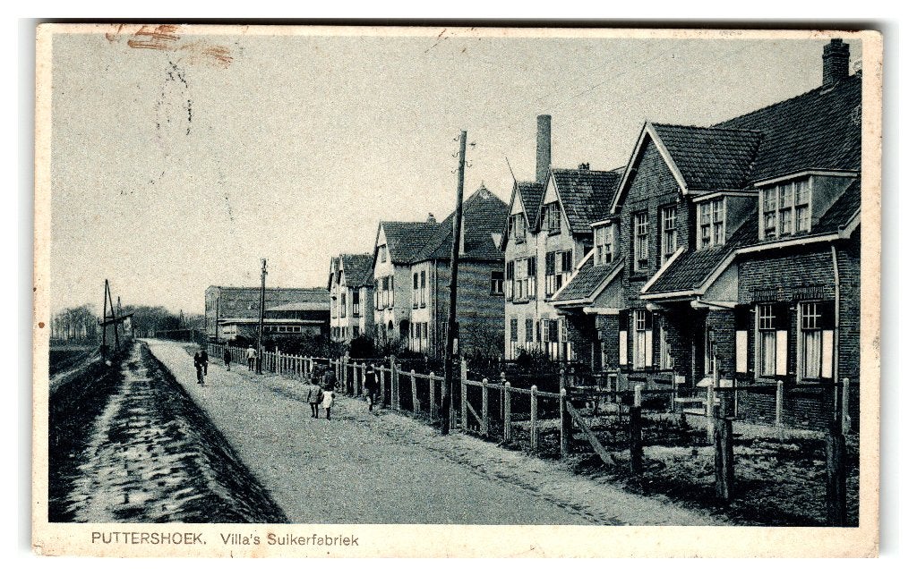 Puttershoek, Villa's Suikerfabriek, Ophalen of Verzenden, 1920 tot 1940, Gelopen, Zuid-Holland