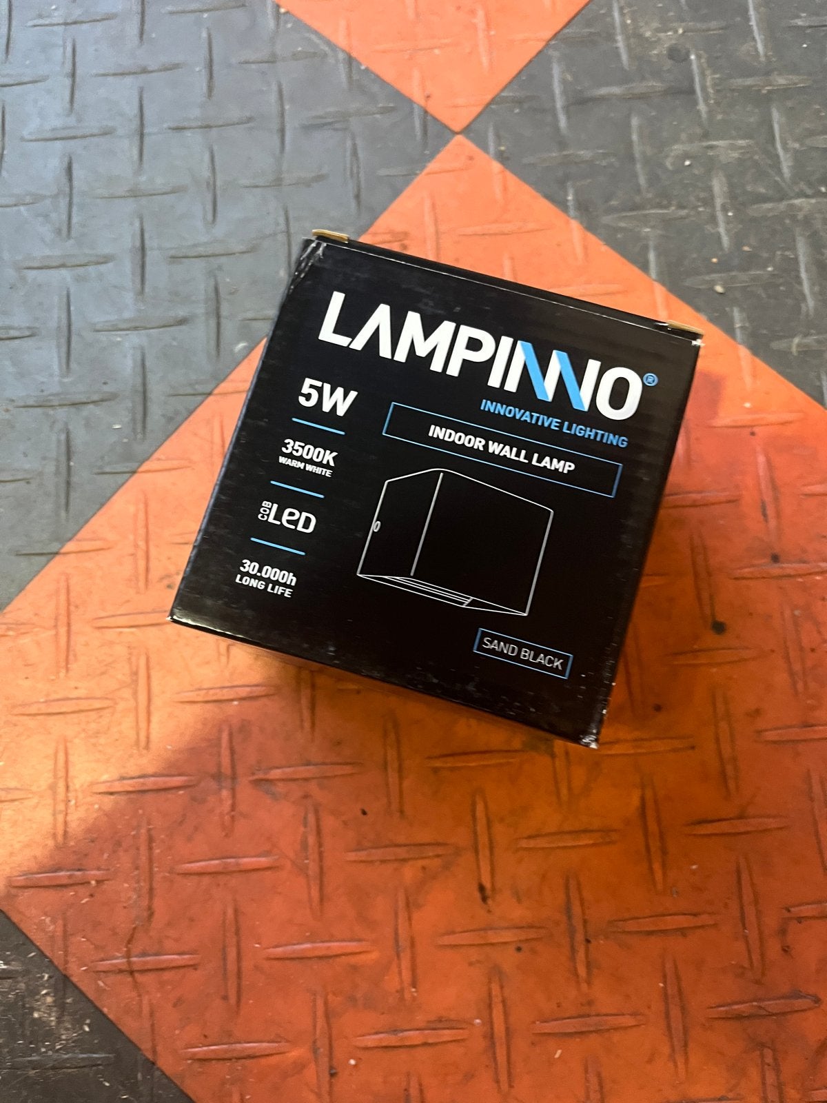 Lampinno Indoor Wandlamp 5W 3500K Warm Wit Zwart, Ophalen of Verzenden, Nieuw