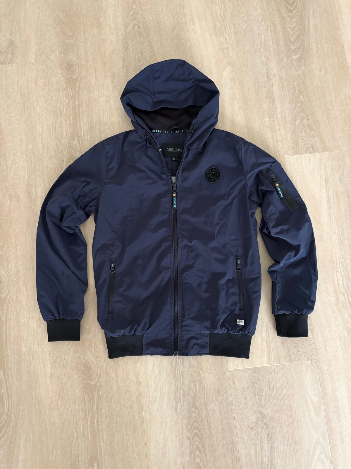 Cars Jeans jongens zomerjas donkerblauw maat 14 (164), Ophalen of Verzenden, Zo goed als nieuw, Jongen, Jas
