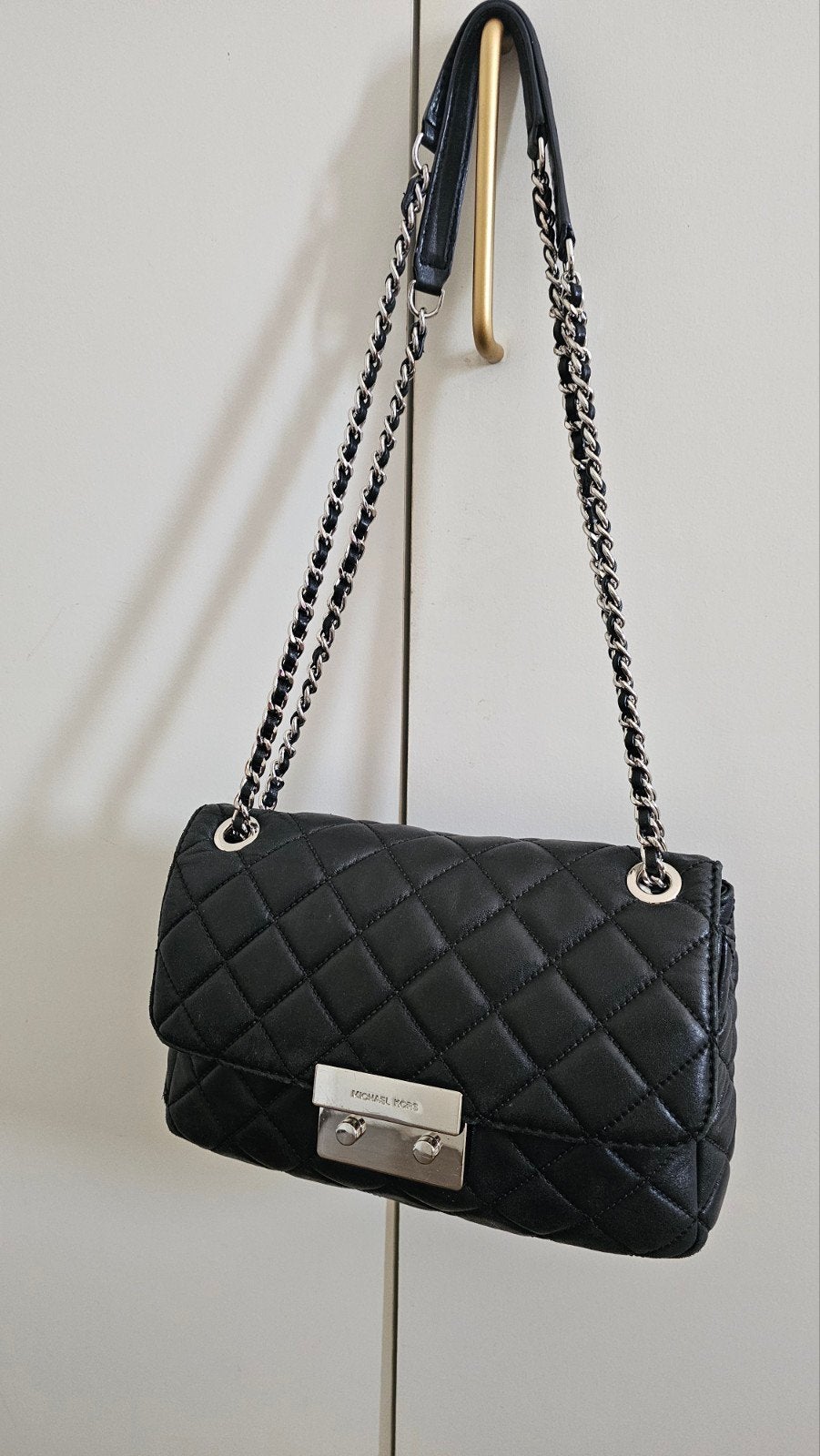 Michael Kors Sloan bag, Sieraden, Tassen en Uiterlijk, Tassen | Damestassen, Ophalen of Verzenden, Zo goed als nieuw, Zwart, Handtas