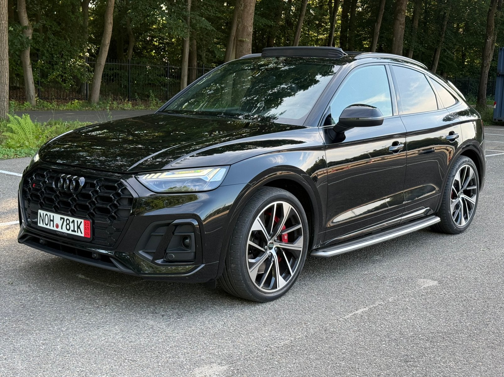 Audi SQ5 3.0 TDI 400pk Mhev Quattro 2023 S&S PANO RS STOELEN, Auto's, Audi, Bedrijf, SQ5, ABS, Achteruitrijcamera, Adaptieve lichten