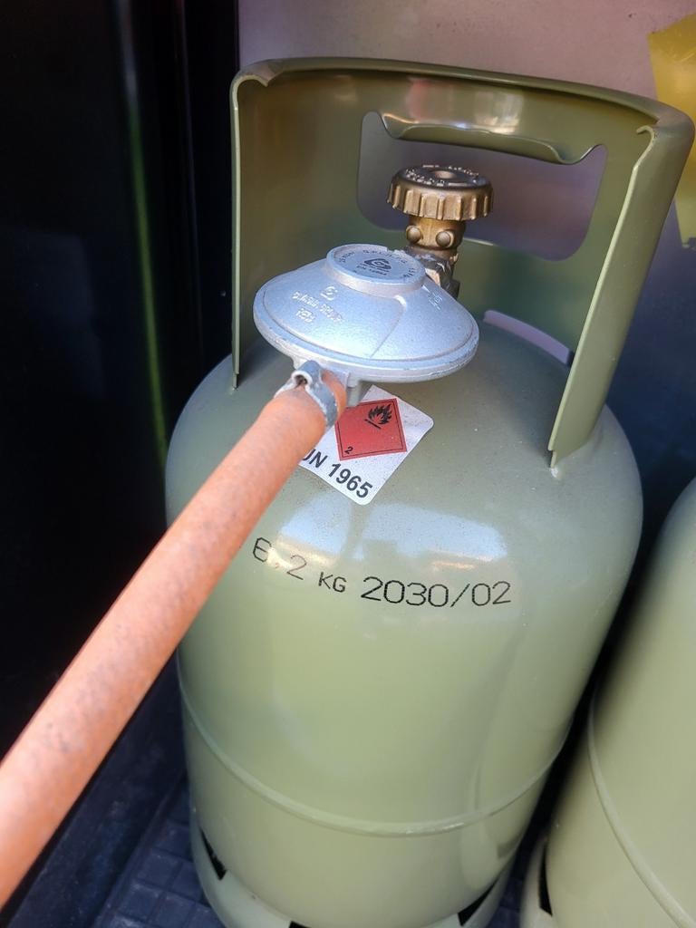Gasfles 5 kg propan butan 2030, Ophalen, Gebruikt