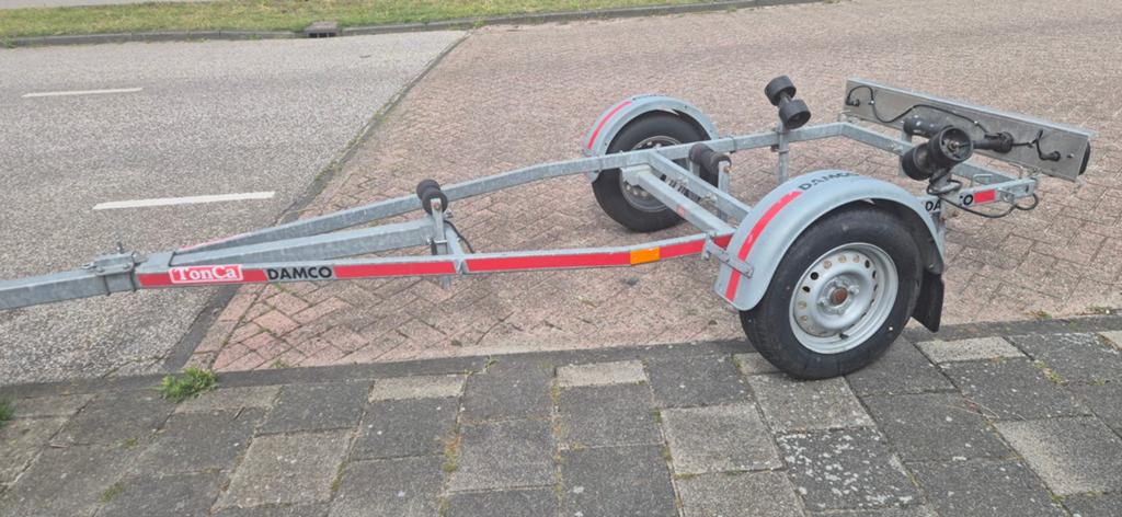 Damco TonCa kanteltrailer VG-7L voor boten tot 5,5m, Ophalen of Verzenden, Gebruikt