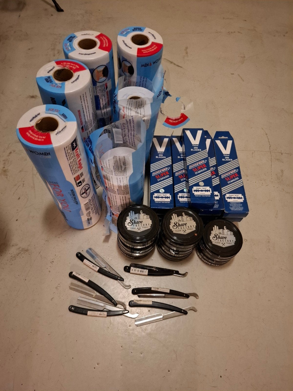kappers spullen artikelen gel wax scheermes nek papier tape, Ophalen, Nieuw, Overige typen