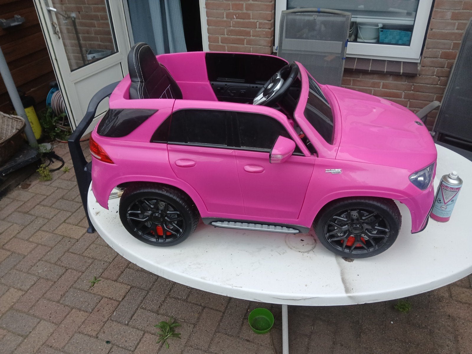 Roze Mercedes-Benz kinderauto met afstandsbediening, Ophalen, Gebruikt
