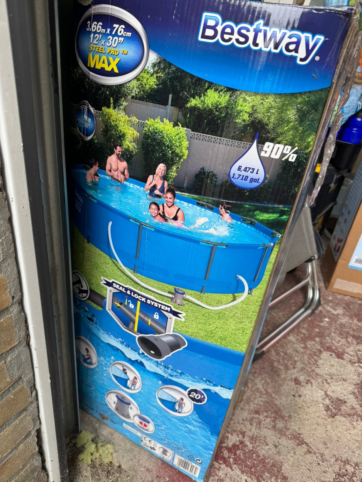 Zwembad, Tuin en Terras, Ophalen, Minder dan 80 cm, Zo goed als nieuw, Opzetzwembad