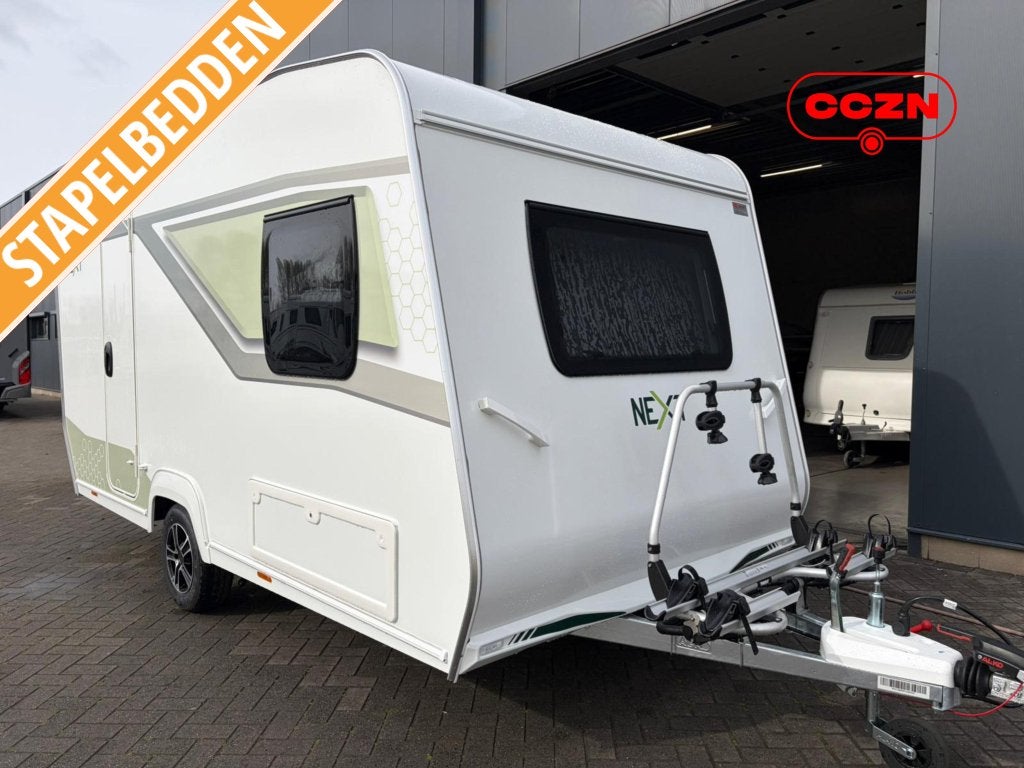 NEXT 381, Caravans en Kamperen, Next, Dwars-stapelbed, Bedrijf, Treinzit