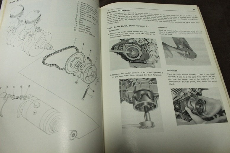 Yamaha TX750 1973 motorcycle service manual TX 750, Motoren, Ophalen of Verzenden, Yamaha