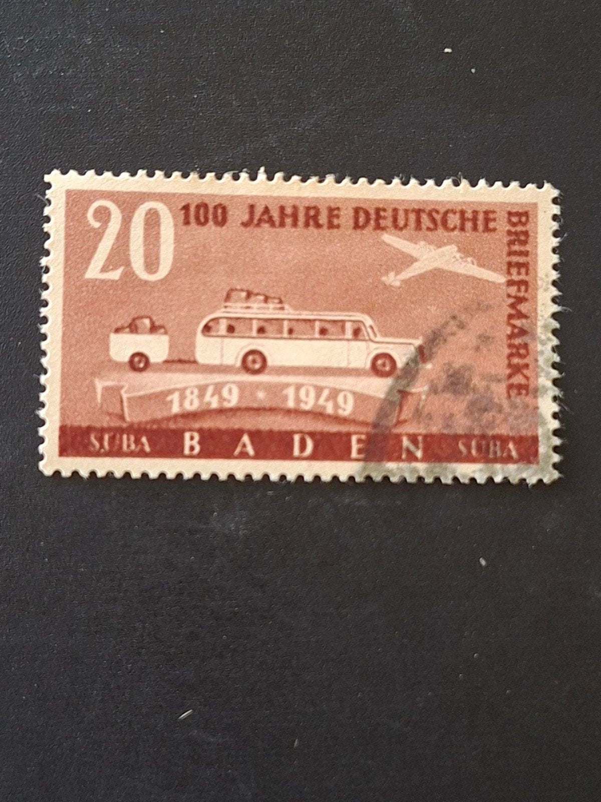 Duitsland Fr. Zone Baden Mi 55, Verzenden, Overige periodes, Gestempeld