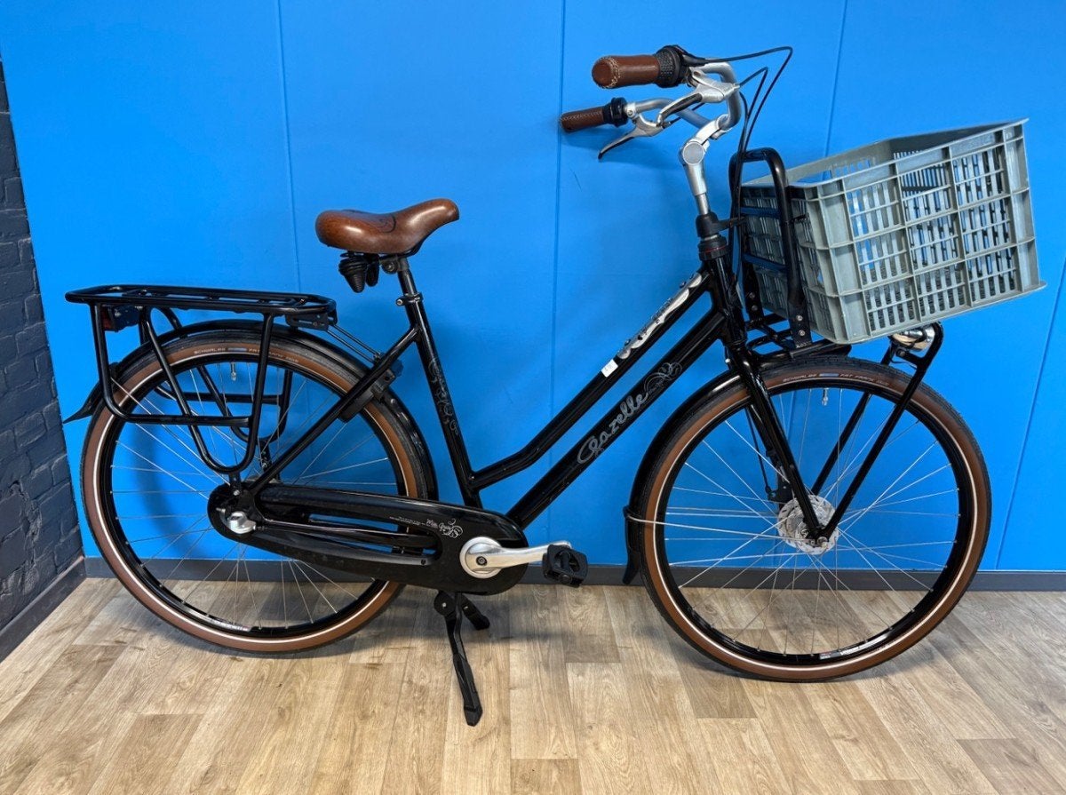 GAZELLE Miss Grace Dames Black Glans 54cm, Ophalen, -, -, Versnellingen