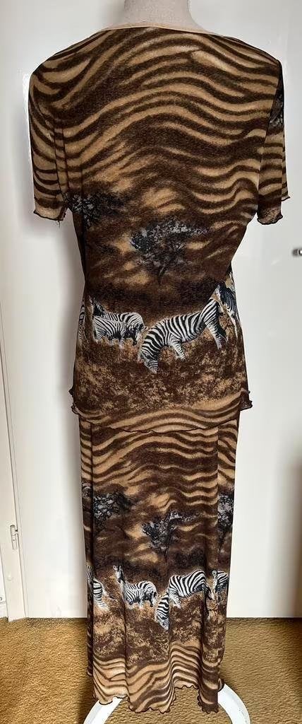 Bandolera top met lange rok maat 40[dm], Maat 38/40 (M), Bruin, Ophalen of Verzenden, Zo goed als nieuw