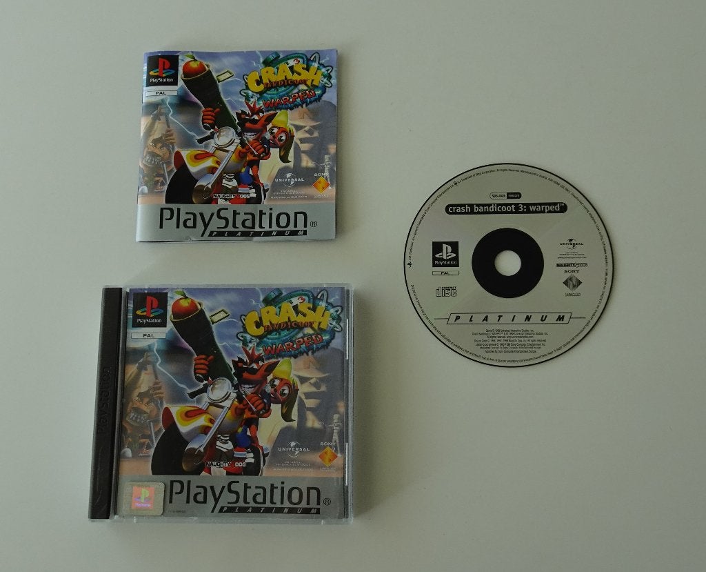Crash Bandicoot 3 Warped compleet voor Sony PlayStation, 1 speler, Zo goed als nieuw, Vanaf 3 jaar, Ophalen
