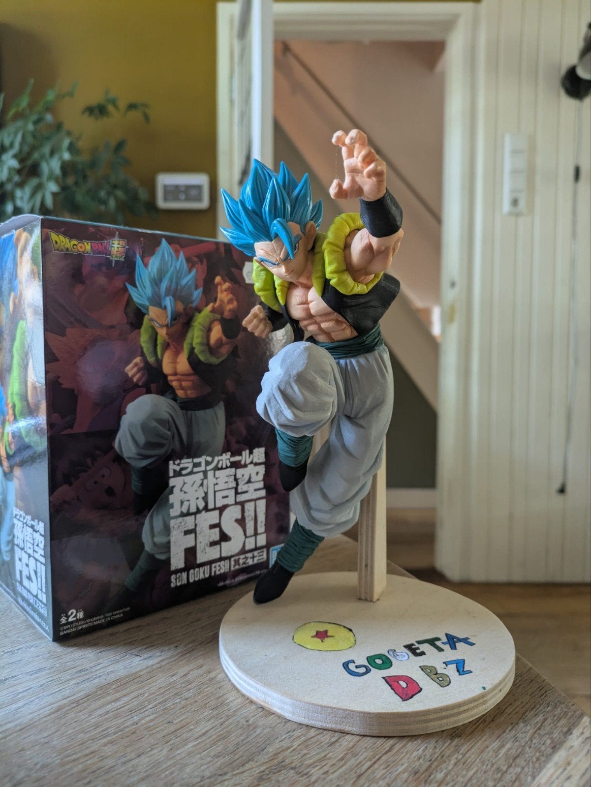 Gogeta dragon Ball Z figure, Ophalen of Verzenden, Zo goed als nieuw