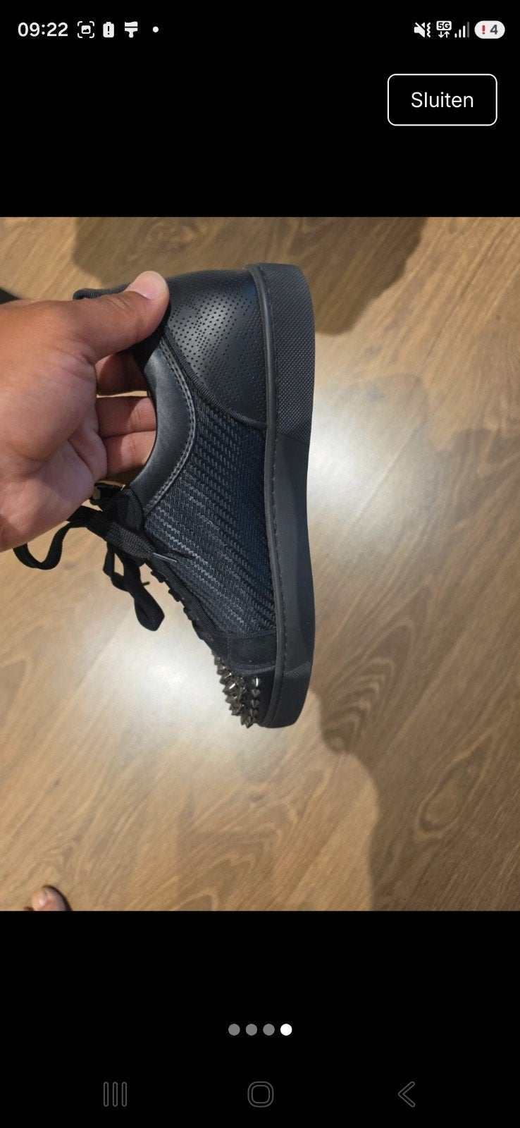 Christian Louboutin Sneakers Zwart met Spikes, Kleding | Heren, Schoenen, Christian Louboutin, Zwart, Ophalen of Verzenden, Sneakers of Gympen