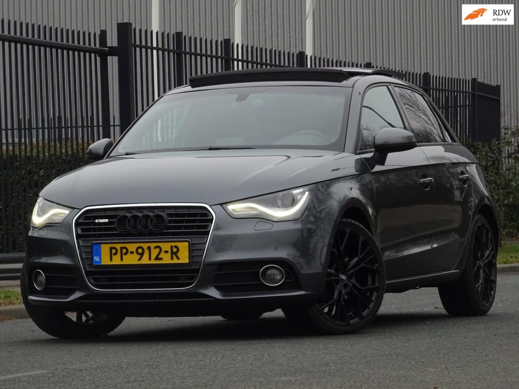 Audi A1 Sportback 1.4 TFSI S-LINE AUT. PANORAMADAK/LEER/NAVI, Auto's, Euro 5, 4 cilinders, 4 stoelen, 1390 cc