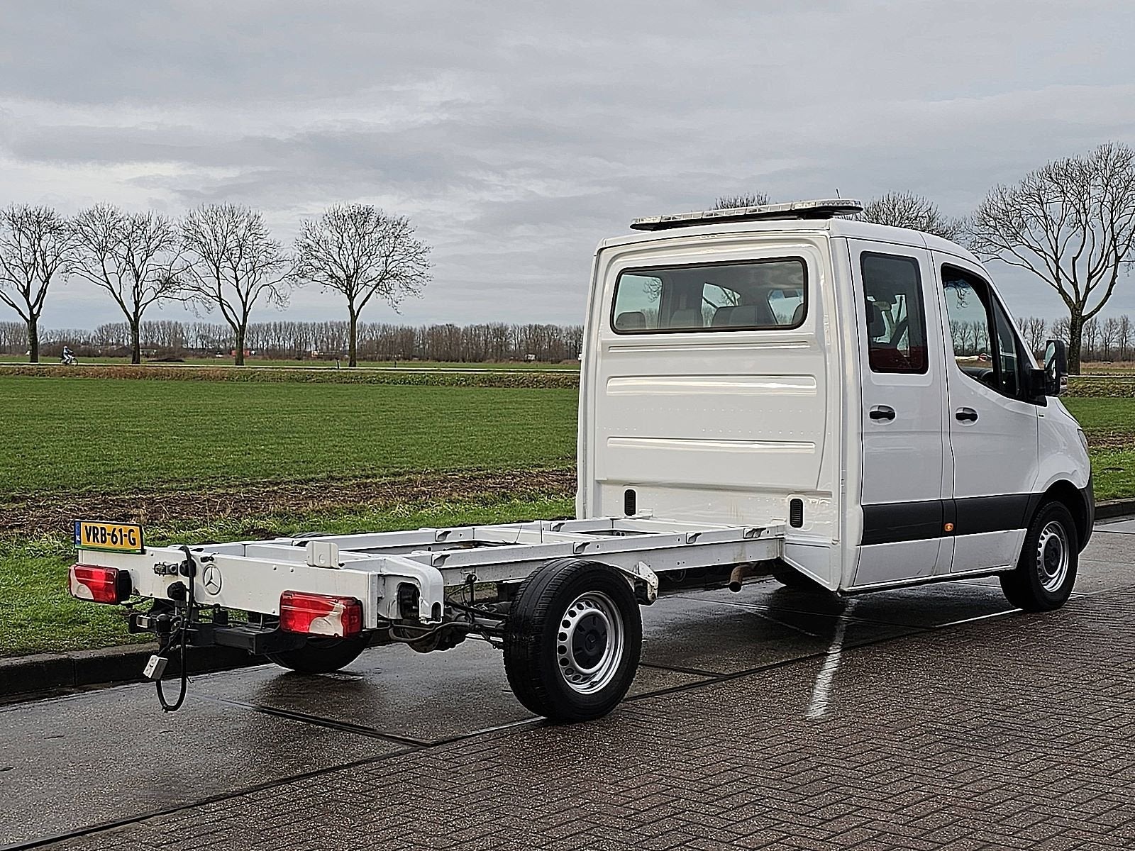 MERCEDES-BENZ SPRINTER 319 l3 chassis dub cab, Auto's, Automaat, Gebruikt, 190 pk, Bedrijf
