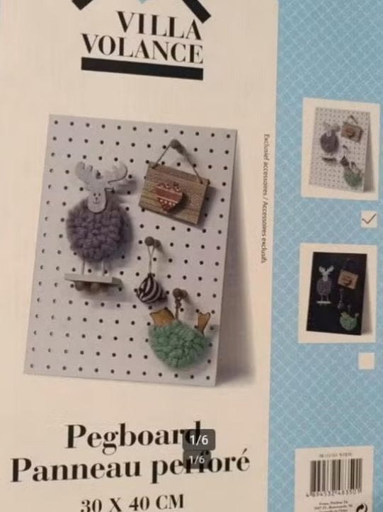 Pegboard met 5 pinnen nieuw zilver of zwart memoboard, Nieuw, Ophalen of Verzenden