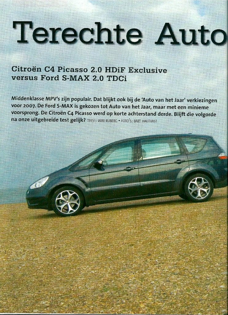 Autokampioen dubbeltest Citroen C4 Picasso en Ford S-Max, Boeken, Auto's | Folders en Tijdschriften, Ophalen of Verzenden, Gelezen