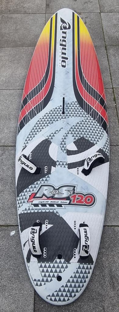 Te koop; Angulo release 120lt  in topstaat., Ophalen, Minder dan 250 cm, Zo goed als nieuw, Met vin(nen)