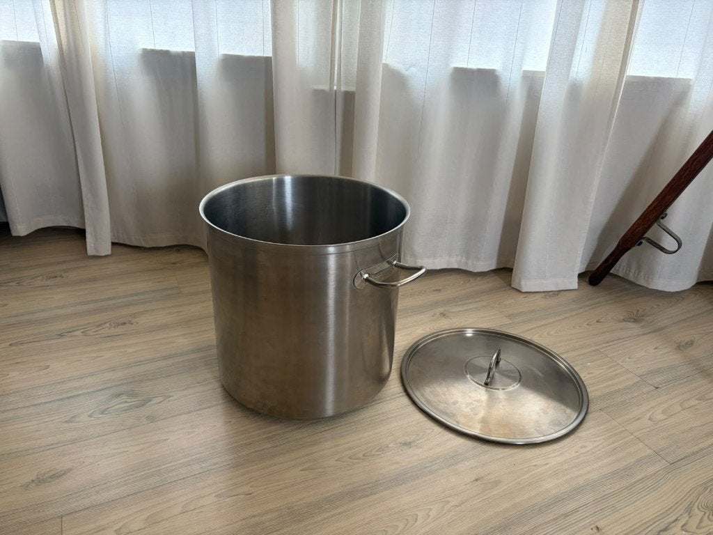 Pujadas RVS Kookpan 80L met Deksel - Inductie Horeca, Ophalen, Gebruikt, Rvs