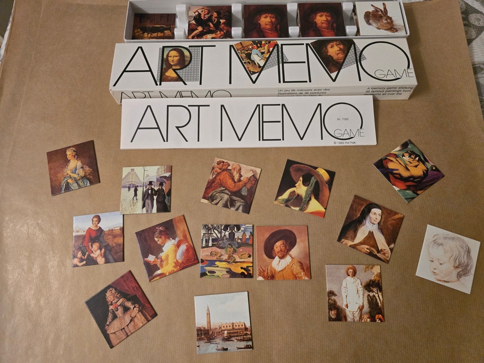 Ongebruikt vintage Piatnik Art Memo | Kunst Memory, Ophalen of Verzenden