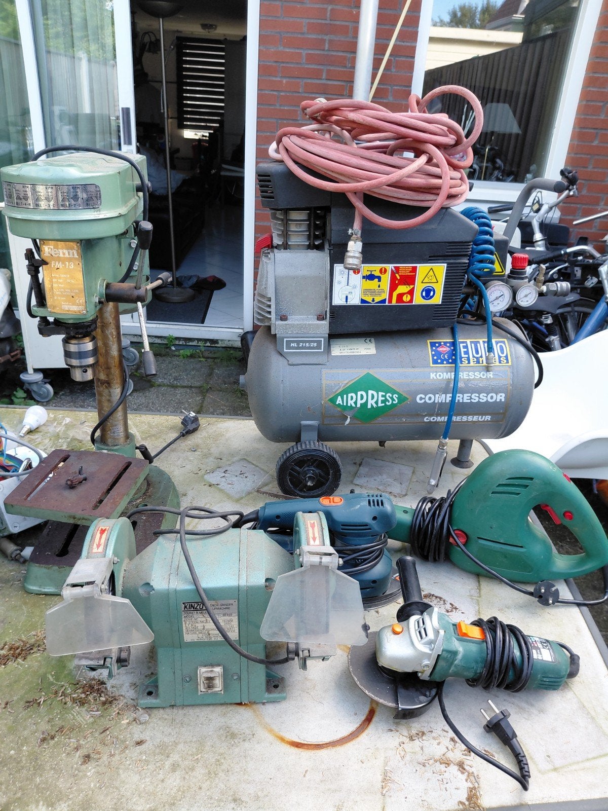 FERM  Kolomboormachin en diversen gerepareerd, Doe-het-zelf en Verbouw, Ophalen of Verzenden, Gebruikt, Minder dan 400 watt, Kolomboormachine