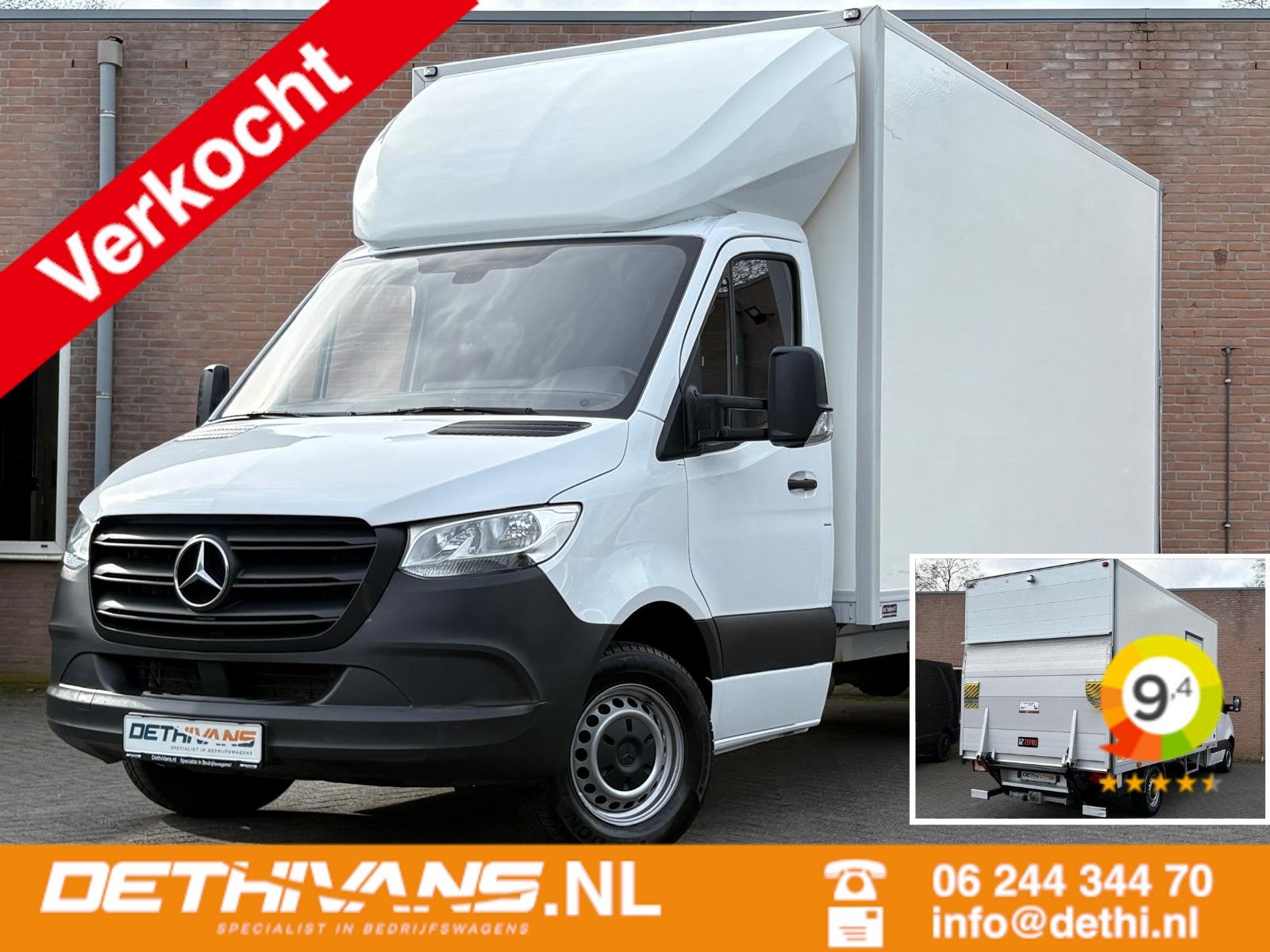 Mercedes-Benz Sprinter 315CDI 150PK Aut. Bakwagen / Laadklep, Automaat, Gebruikt, 4 cilinders, Wit