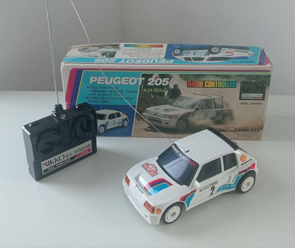 Vintage RC Nikko Peugeot 205 Turbo, Hobby en Vrije tijd, Modelbouw | Radiografisch | Auto's, Ophalen, Zo goed als nieuw, Overige schalen