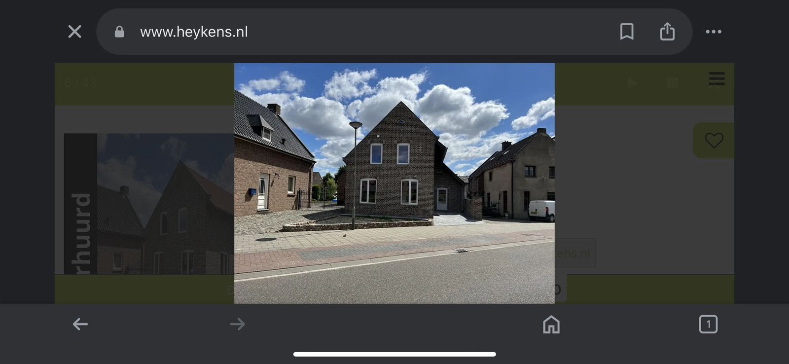 Instap klaar vrijstaand woning 2 ‘s kamer w kamer  voortuin