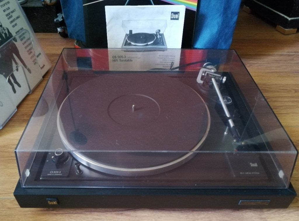 Dual CS 505-3 platenspeler 505 pickup phono hifi carbon mm, Automatisch, Ophalen of Verzenden, Zo goed als nieuw, Platenspeler