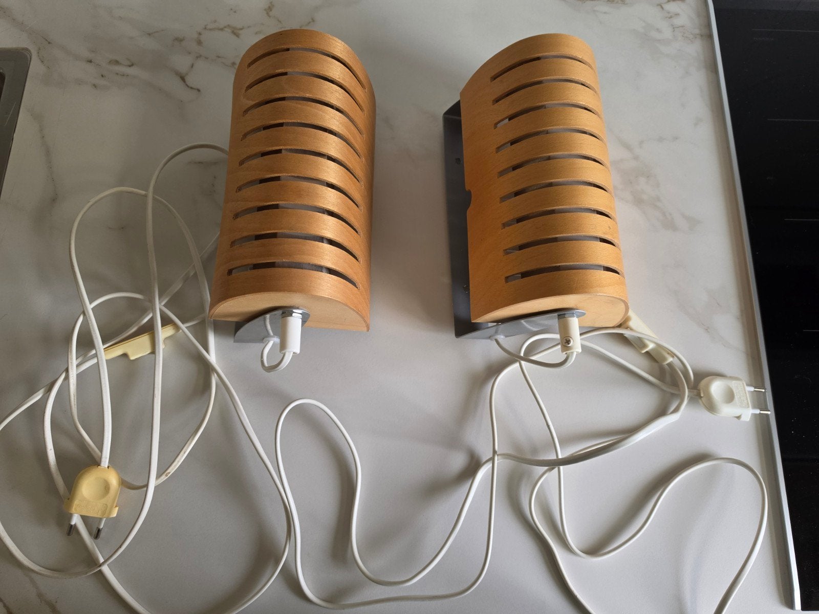 2 x Vintage IKEA Strimma wandlamp Knut/Hagberg samen €39.-, Ophalen of Verzenden, Hout